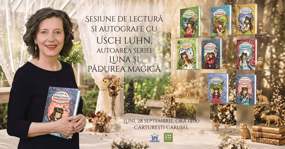 Usch Luhn, autoarea seriei Luna și pădurea magică, la București!