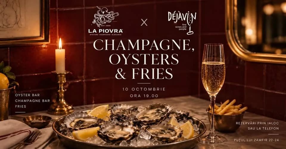 Champagne, Oyster & Fríes
