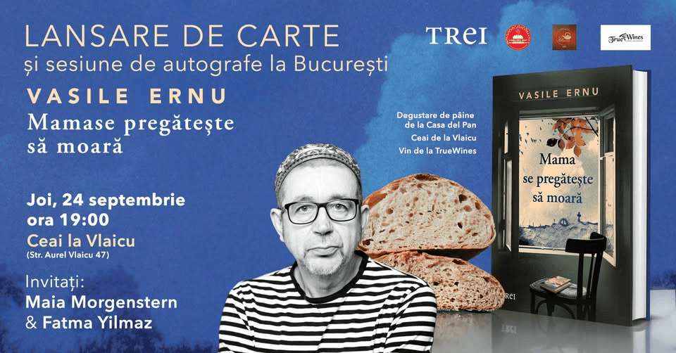 Vasile Ernu - lansare de carte și sesiune de autografe la București