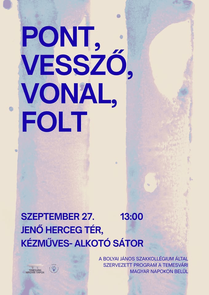 Rajzold meg, meséld el – pont, vessző, vonal, folt - művészeti workshop