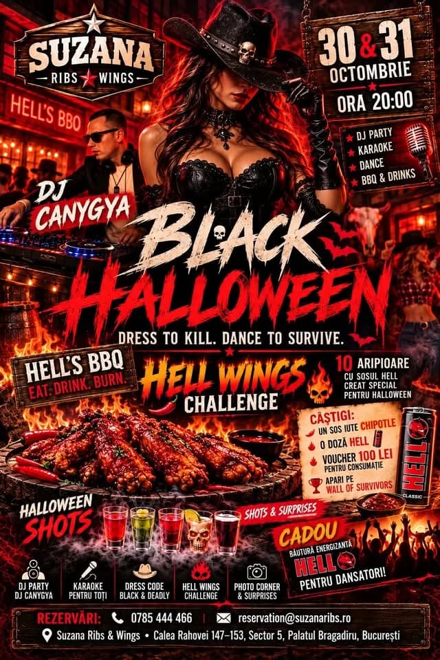 � BLACK HALLOWEEN @ SUZANA � DRESS TO KILL. DANCE TO SURVIVE.