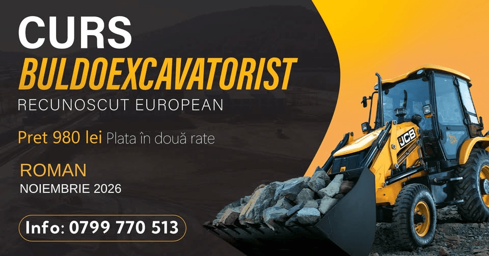 Curs Buldoexcavatorist ROMAN - Acreditat
