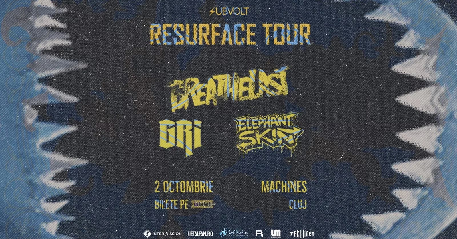RESURFACE TOUR : Breathelast, GRI et Elephant Skin au Machines