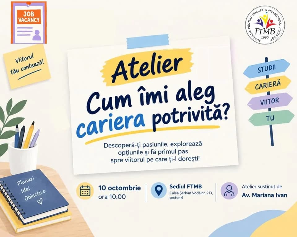 Alegi o carieră sau îți alegi viitorul