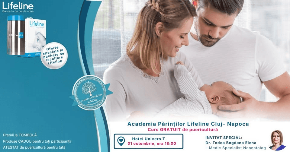 Academia Părinților Lifeline - Curs GRATUIT de Puericultură - Cluj-Napoca