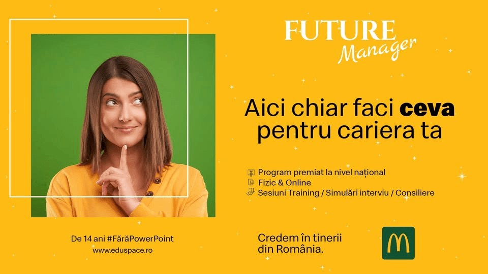 FUTURE Manager Timișoara - Powered by McDonald's în România