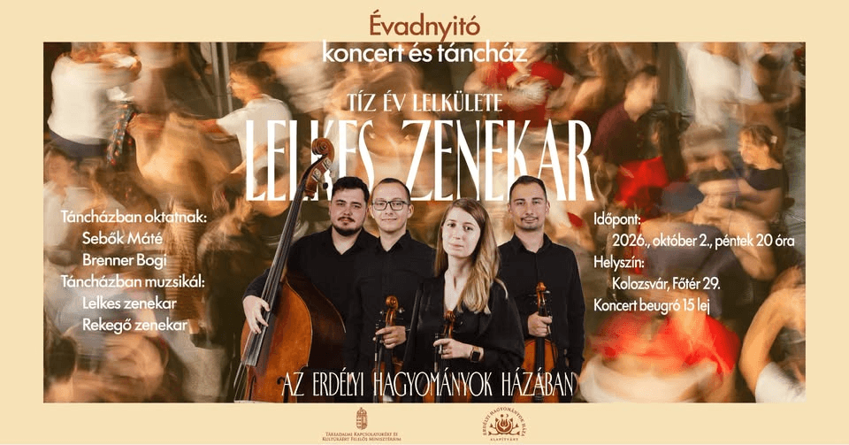 Évadnyitó koncert és táncház a Lelkes zenekarral