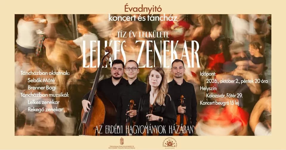 Évadnyitó koncert és táncház a Lelkes zenekarral