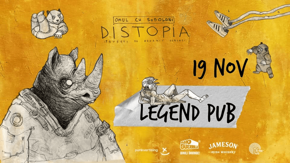 Omul cu Sobolani • Lansare de album: "Distopia" • Iasi • Legend Pub • 19 noiembrie