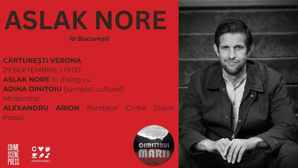 Aslak Nore, auteur du roman « Le Cimetière de la mer », à Bucarest