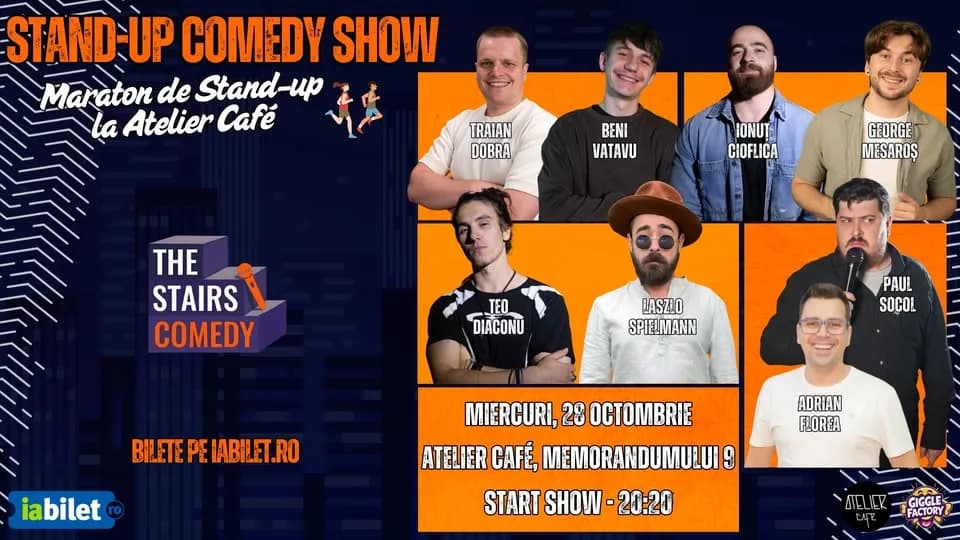 Cluj-Napoca: Stand-up Comedy Show | Maraton de Stand-Up | by The Stairs Comedy