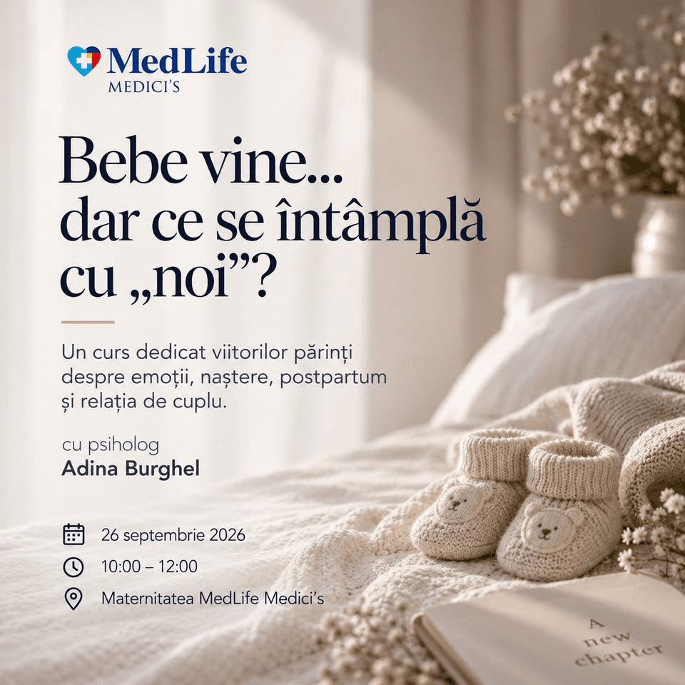 Bebe vine... dar ce se intampla cu „noi”? | Curs de pregatire emotionala pentru viitori parinti