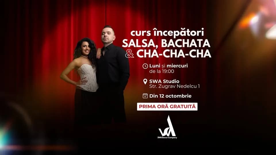 Cours débutants salsa, bachata & cha-cha-cha | à partir du 12 octobre | par SWA