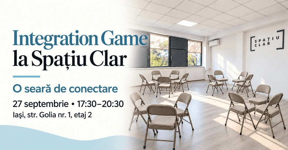Seară de conectare cu Integration Game la Spațiu Clar