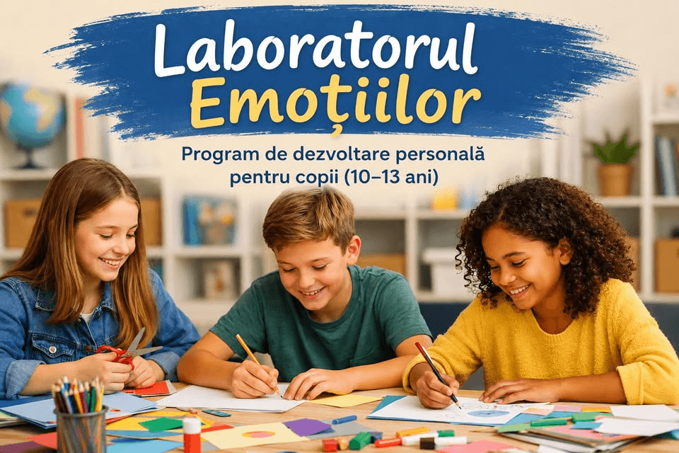 LABORATORUL EMOȚIILOR - Program de dezvoltare personală pentru copii 10-13 ani