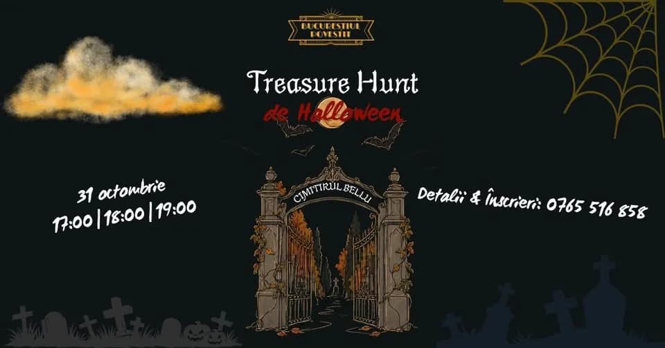 Treasure hunt de Halloween în Cimitirul Bellu