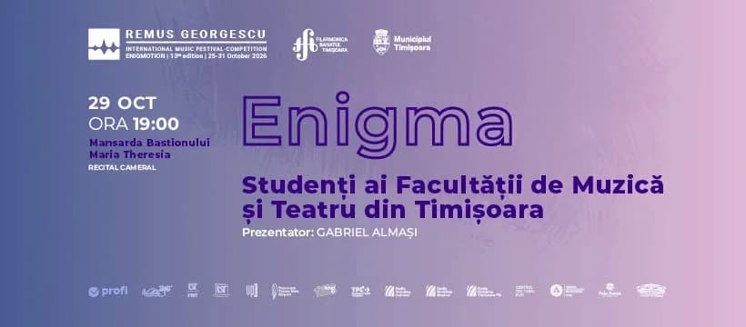 ENIGMA | Recitalul studenților Facultății de Muzică și Teatru