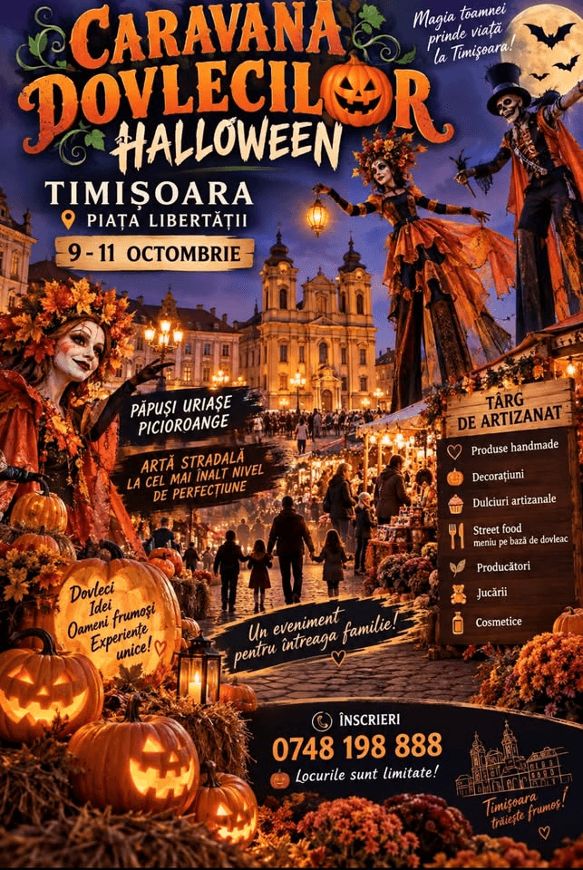 CARAVANA DOVLECILOR -ARTA STRADALA SI PAPUSI GIGANT
