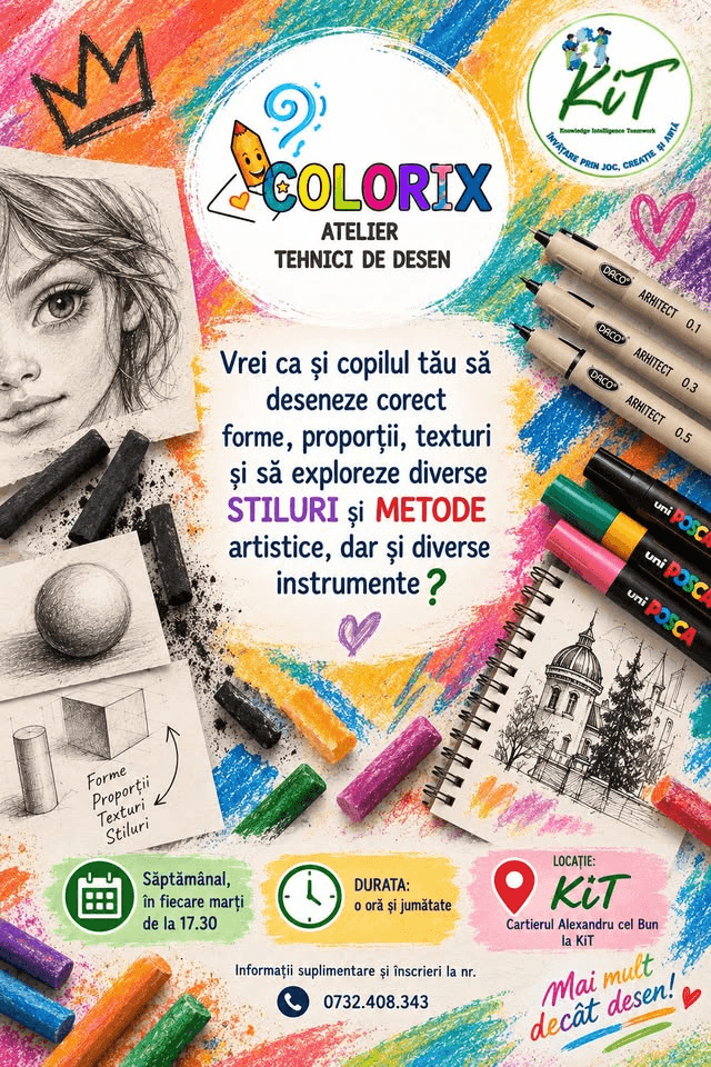 CoLoRiX - Atelier de tehnici de desen