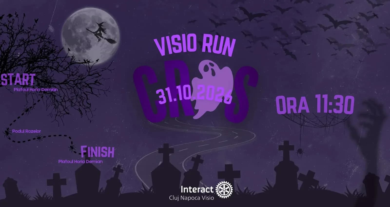 De Halloween, Clujul aleargă costumat: Visio Run te așteaptă pe 31 octombrie