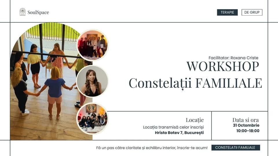 Workshop Constelații Familiale | 31 OCTOMBRIE | București