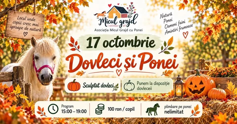 Dovleci și Ponei la Micul Grajd