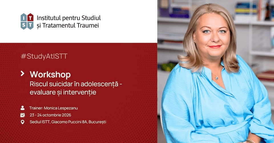 Workshop pentru specialiști | Riscul suicidar în adolescență - evaluare & intervenție