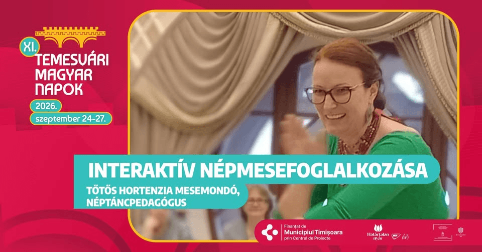 Tőtős Hortenzia mesemondó, néptáncpedagógus interaktív népmesefoglalkozása