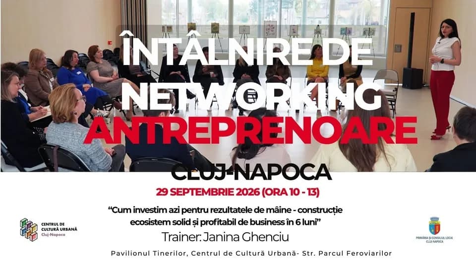Rencontre de networking pour femmes entrepreneures Cluj-Napoca - septembre