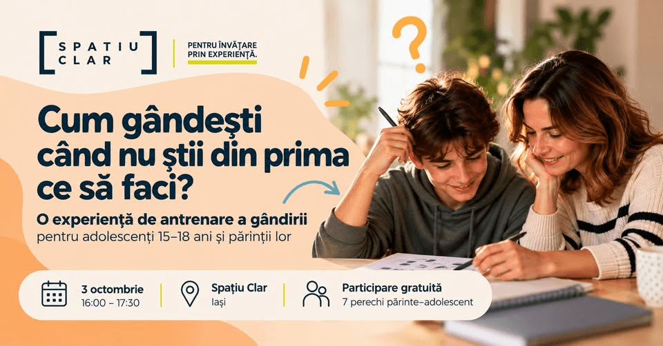 Cum gândești când nu știi din prima ce să faci?