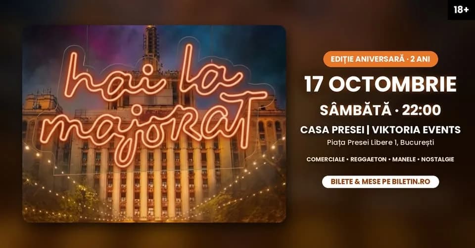 Hai La Majorat | 17 octobre | Bucarest | Anniversaire 2 ans