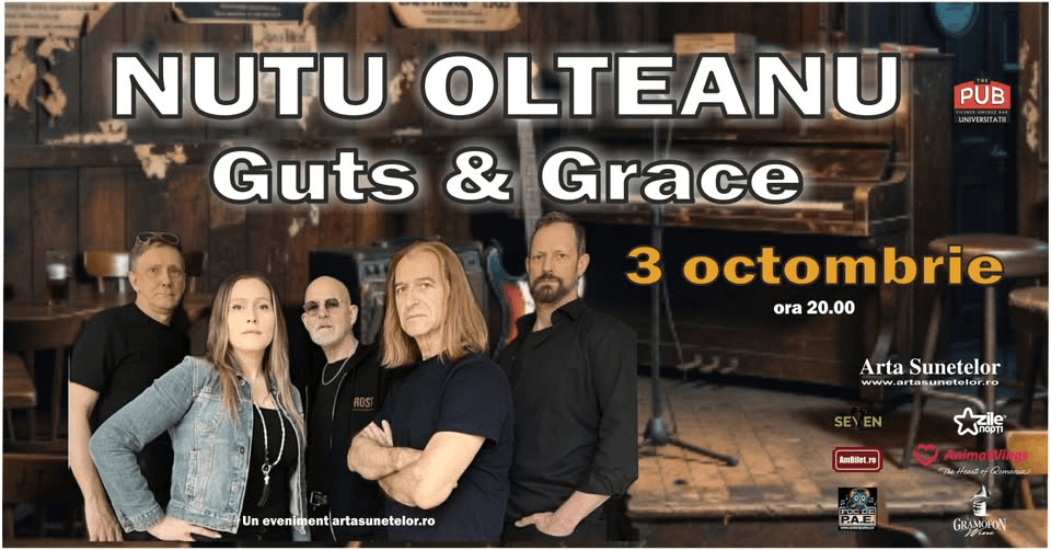 Nuţu Olteanu’s Guts & Grace la Pub Universităţii