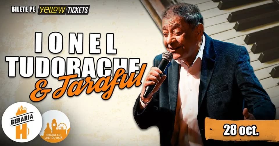 Ionel Tudorache & taraful său în concert la Berăria H pe 28 octombrie