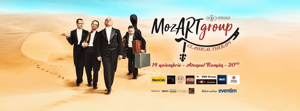 MozArt Group - Classical Therapy, cu simțul umorului perfect acordat la Ateneul Român, 14 noiembrie
