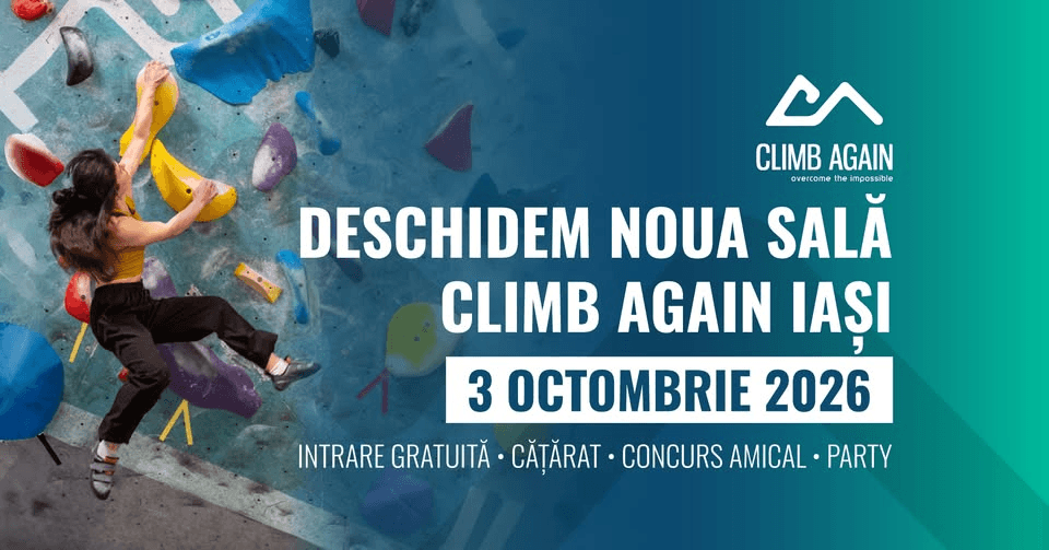 Deschidem noua sală Climb Again Iași