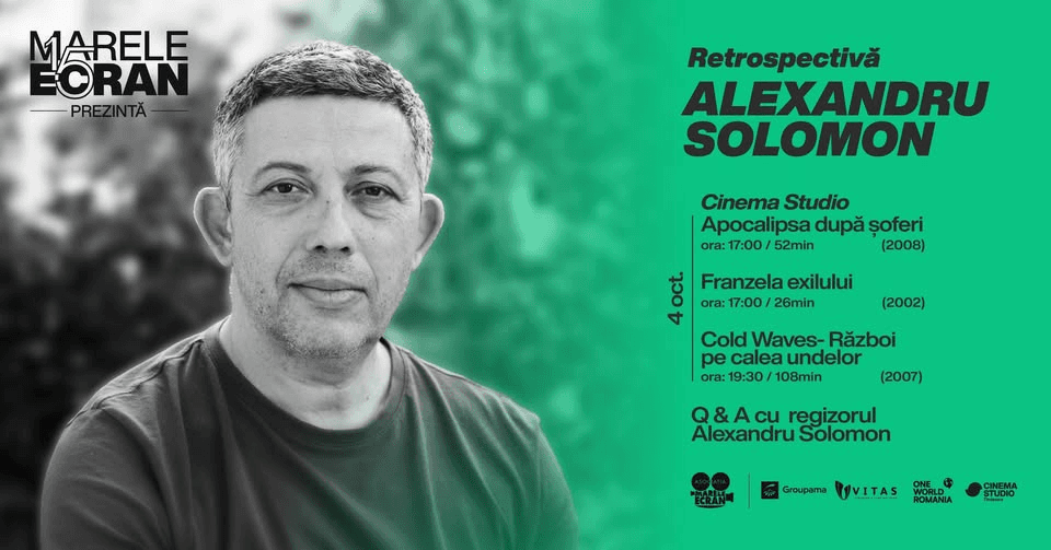 Marele Ecran prezintă Retrospectivă Alexandru Solomon la Cinema Studio Timișoara + Q & A