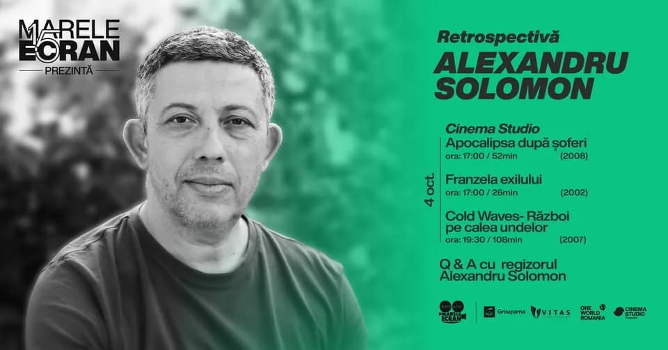 Marele Ecran présente la rétrospective Alexandru Solomon au Cinema Studio Timișoara + Q&A