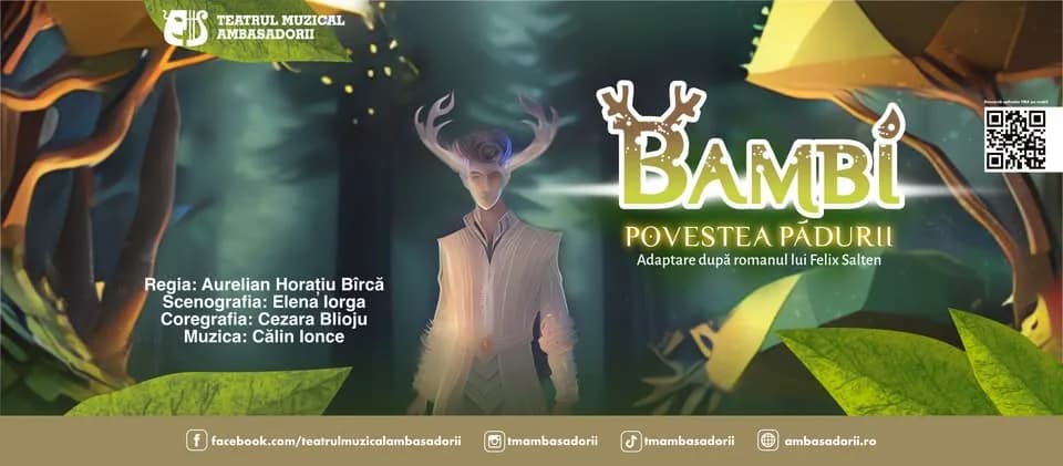 🦌 Bambi - Povestea Pădurii - Spectacol pentru copii