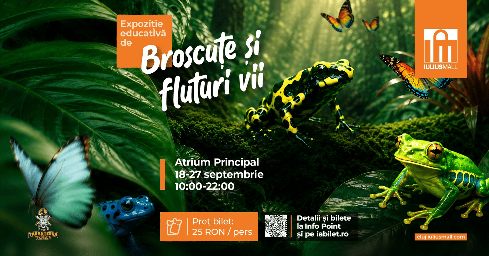 Expoziție Educativă de Broscuțe și Fluturi Vii