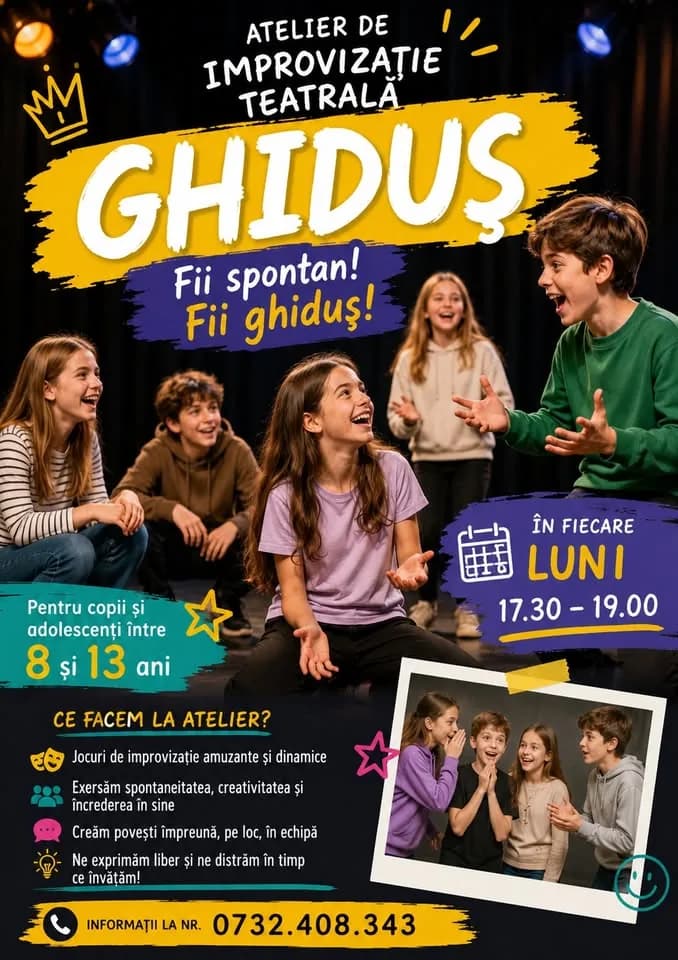GHIDUȘ- atelier de improvizație teatrală