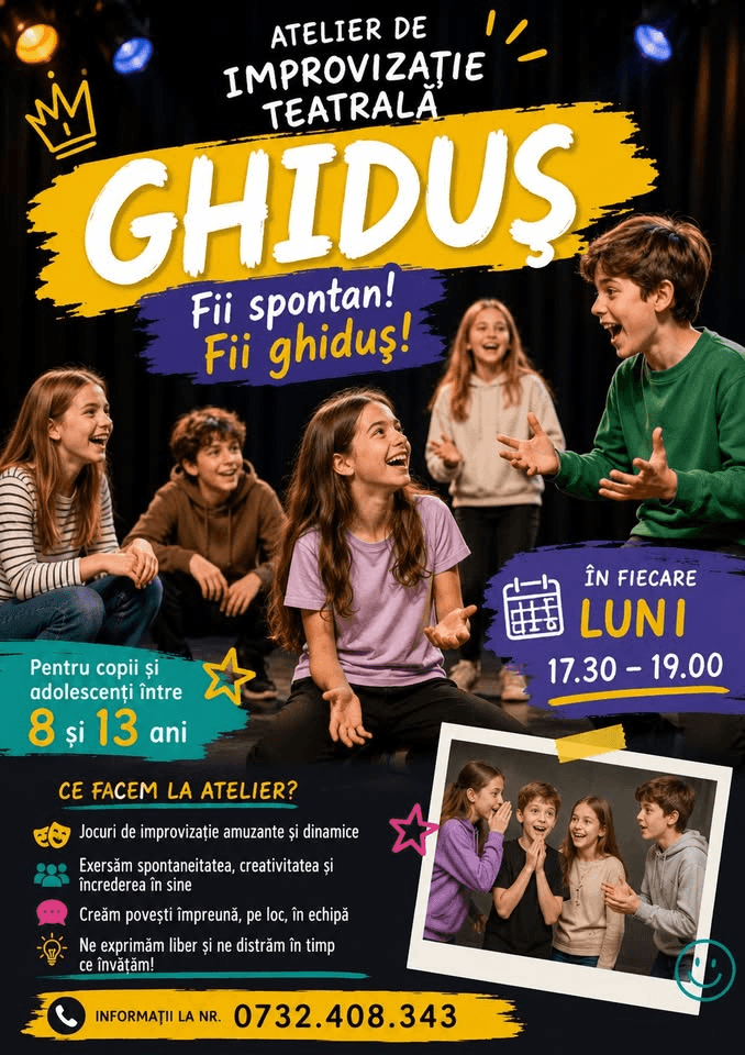 GHIDUȘ- atelier de improvizație teatrală