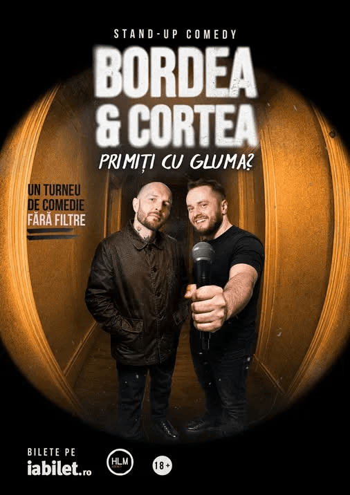 Iași: Stand-Up Comedy cu Bordea & Cortea - "Primiți cu gluma?" (LATE SHOW)