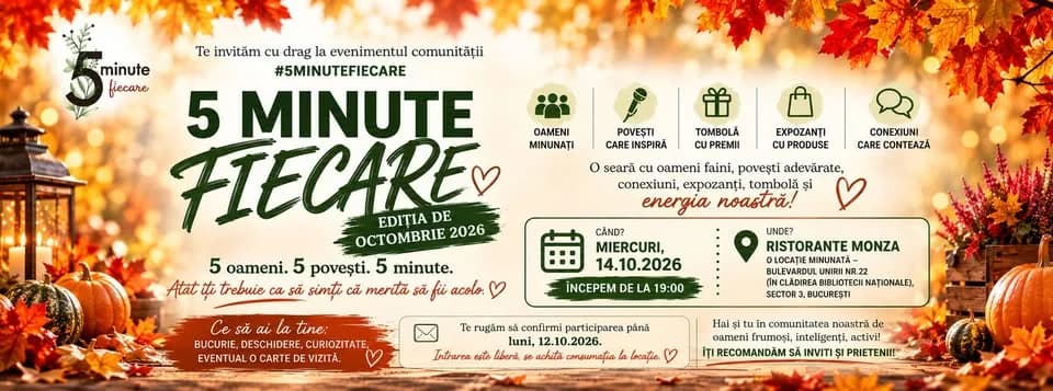 #5MinuteFiecare - Ediția de Octombrie