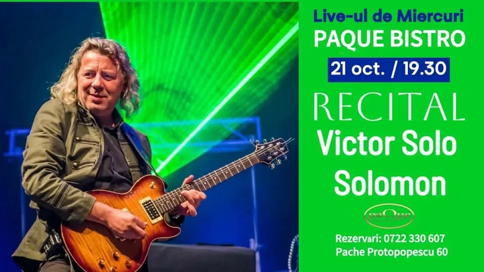 Live-ul de miercuri - Victor "Solo" Solomon live la Paque Bistro