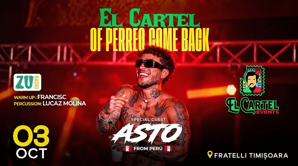 The Reggaeton Saturday🔥 | El Cartel in Timișoara | DJ Asto 🇵🇪