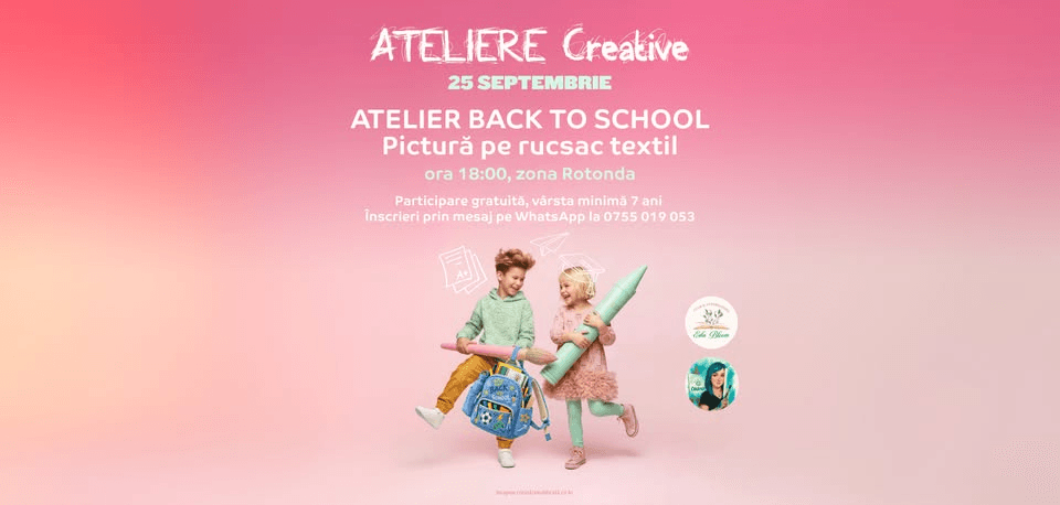Atelier creativ Back to School!