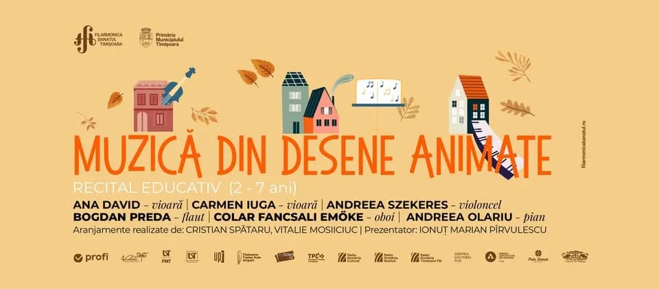 MUZICĂ DIN DESENE ANIMATE | Recital educativ (2-7)