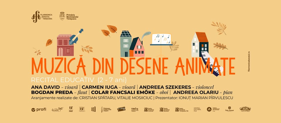 MUZICĂ DIN DESENE ANIMATE | Recital educativ (2-7)