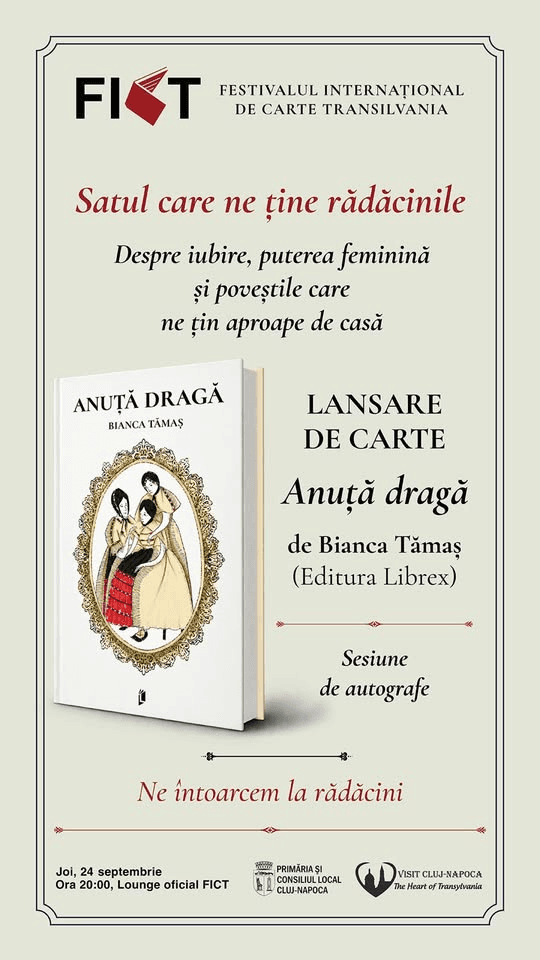 Lansare de carte: „Anuță dragă” de Bianca Tămaș
