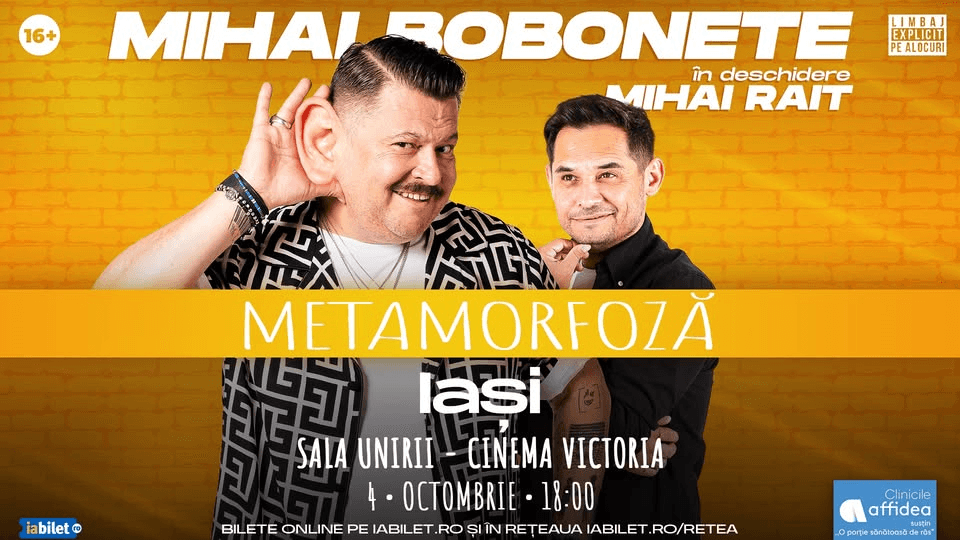 Stand-up Comedy cu Mihai Bobonete in Iași - EXTRA SHOW 2026